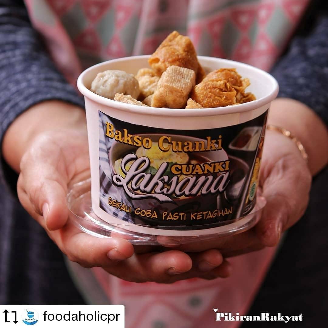 Festival Baso Juara 2018 - Bakso Cuanki Laksana specialty dish with fried toppings and meatballs