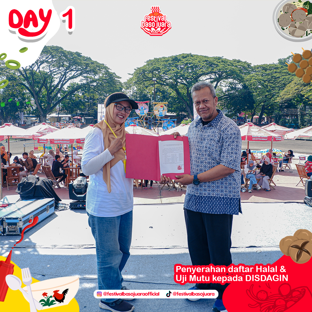 Festival Baso Juara 2024 - Halal Certificate and Quality Test submission to DISDAGIN