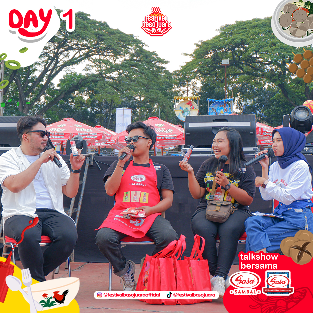 Festival Baso Juara 2024 - Talk show with Sasa brand sponsors and vendors